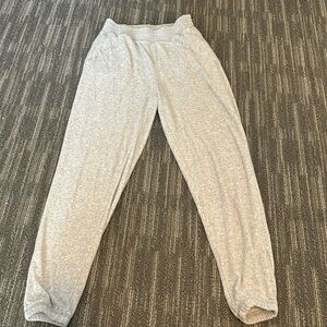 Light grey jogger. They joggers have been worn at lot. they are super comfy.